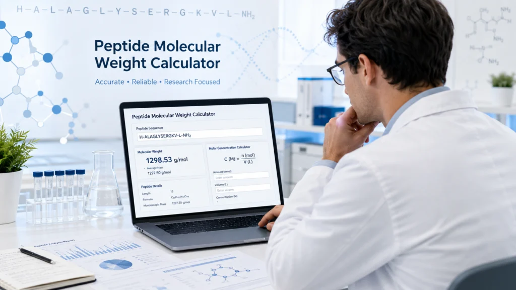 Peptide molecular weight calculation for research planning