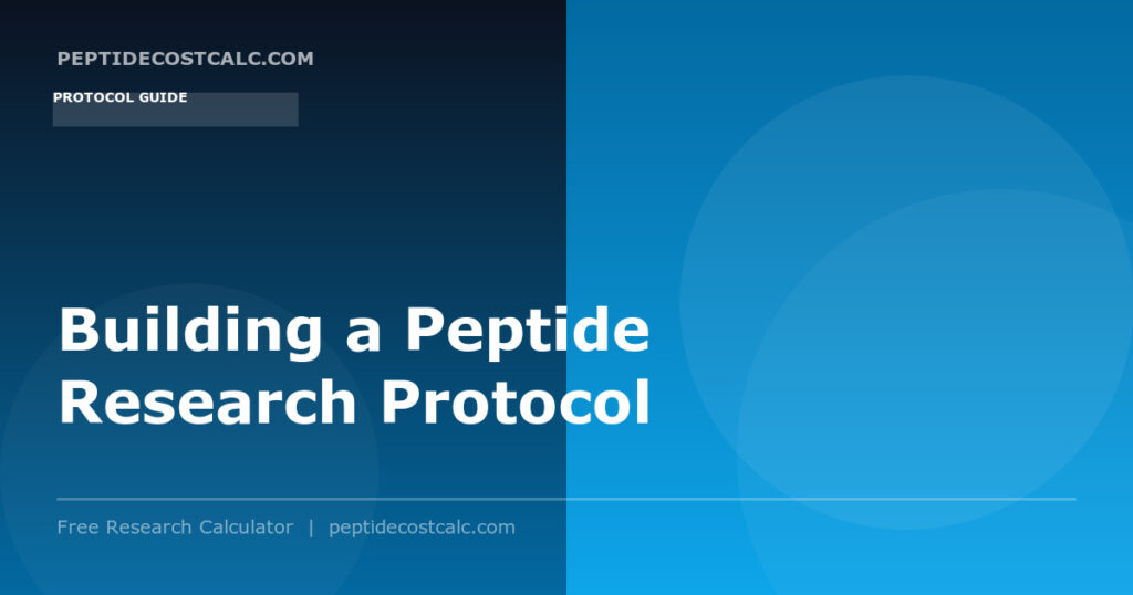 Structured flowchart for planning and building a complete peptide research protocol